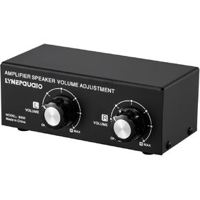 HUIOP Controller, Speaker Volume Control, 150W 14AWG Desktop Passive Speaker Volume Control Box Amplifier Speaker Volume Adjustment with Separate Left/Right Channel Control in Kuwait