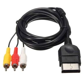 كابل RCA إلى مركب - كابل محول RCA AV إلى مركب متوافق مع وحدات تحكم Xbox الأصلية الكلاسيكية - كابل الصوت والفيديو لألعاب التلفزيون 1.8 متر in Kuwait
