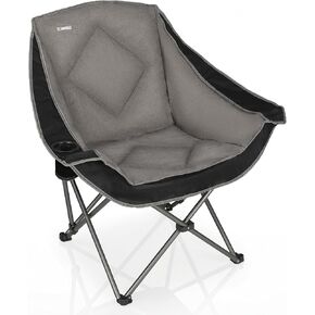 CAMPHILL Folding Camping Chair,Portable Camping Chair with 2 Cup Holders, Carry Bag Included, Collapsible Chair for Camping, Tailgates, Beach, and Sports in Kuwait