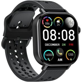 ساعات ذكية للنساء، الرد على المكالمات وإجراء المكالمات، ساعة ذكية AMOLED فائقة الوضوح مقاس 1.32 بوصة مع معدل ضربات القلب ومراقبة النوم، ساعات للنساء لأجهزة Samsung/Android/iOS، 100+ وضع رياضي، مقاومة للماء 3ATM in Kuwait