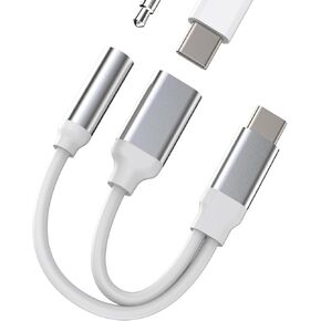 USB C to 3.5mm Headphone Charging Adapter iPhone 15 Pro Max Plus DAC Aux Cord Dongle(2in1) Compatible for Samsung Galaxy Apple iPad 10、Mini6、Air4/5、Type C Jack Charger Audio Splitter Accessories in Kuwait