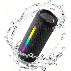 Portable Bluetooth Speaker Wireless, 40W Super Bass with Smart Display, IP67 Waterproof, 40H Playtime, RGB Colorful Lights, Bluetooth 5.4, for Home Party Outdoor Travel Beach Gift in Saudi Arabia