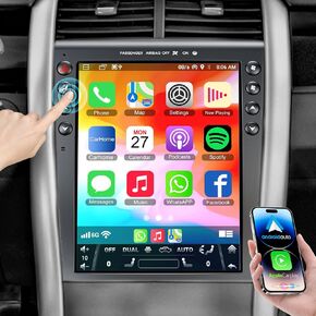 راديو سيارة لسيارة Ford Edge 2011 2012 2013 2014 مع Carplay اللاسلكي ووحدة رأس السيارة بنظام Android | 12.1 بوصة 1280*800P تعمل باللمس جهاز استقبال ستيريو للسيارة يعمل بنظام أندرويد مع نظام تحديد المواقع | كاميرا احتياطية | بلوتوث/SWC/FM/AM in Kuwait