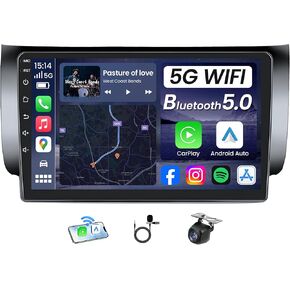 راديو سيارة 4Core+64GB ROM لسيارة Nissan Sentra 2013-2017: 10 بوصة 1280 * 800 HD تعمل باللمس ستيريو سيارة مع Carplay لاسلكي ودعم Android Auto 5G WiFi Bluetooth GPS FM 1080P كاميرا احتياطية SWC in Kuwait