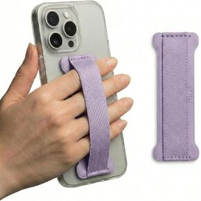 [2 Pack] Thin Phone Grip, Soft Polyester Finger Loop for Cell Phone Case, Universal Anti-Drop Phone Straps for Back of Phone, Slim Finger Strap Band Holder for iPhone, Samsung, Android - Gold in Saudi Arabia