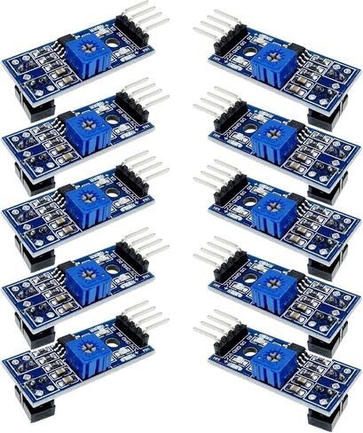 10 وحدات مستشعر عاكسة للأشعة تحت الحمراء TCRT5000 - تجنب العوائق وتتبع الخطوط لمشاريع Arduino/Robotics/السيارات الذكية in Kuwait