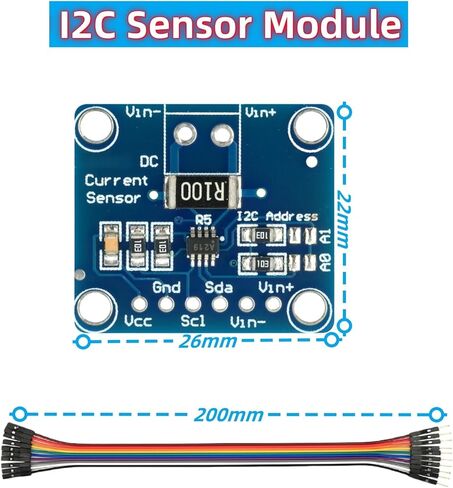 6 قطعة INA219 I2C ثنائية الاتجاه تيار مستمر وحدة إمداد الطاقة الحالية الاستشعار اندلاع وحدة متوافقة مع اردوينو in Kuwait