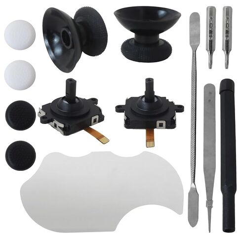 Qblahip All-in-One Repair Tool Kit Compatible for Meta Quest 2/3 Controllers, Touch-Sensitive Thumbsticks & Thumb Stick Caps & Installation Tools in Kuwait