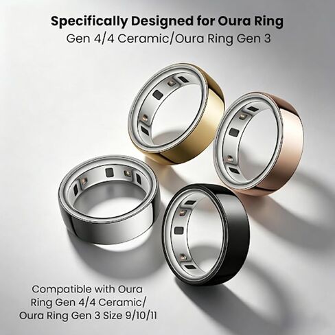 12 قطعة متوافقة مع غطاء حلقة Oura الشفاف الجيل 4، مناسب لغطاء Oura Ring Gen 4/4 السيراميك/الجيل 3، غطاء Oura Ring Gen 4 غير المرئي المضاد للخدش رفيع للغاية، مقاس 9-11 in Kuwait