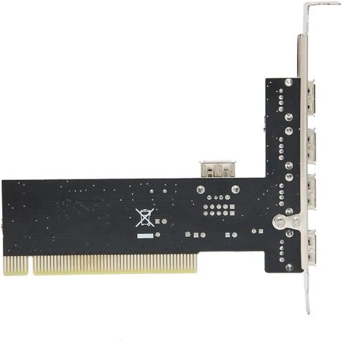 بطاقة توسيع PCI إلى 4 منافذ USB 2.0 - محول محور بسرعة 480 ميجا بت في الثانية لسطح المكتب، متوافق مع أجهزة USB 1.1 in Kuwait