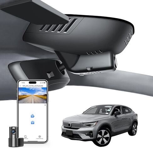 كاميرا Mangoal Front 4K HDR Dash Cam STARVIS 2 IMX678، مناسبة خصيصًا لفولفو C40 2022 2023 2024، 5 جيجا هرتز WiFi، GPS، بطاقة 64 جيجا بايت in Kuwait