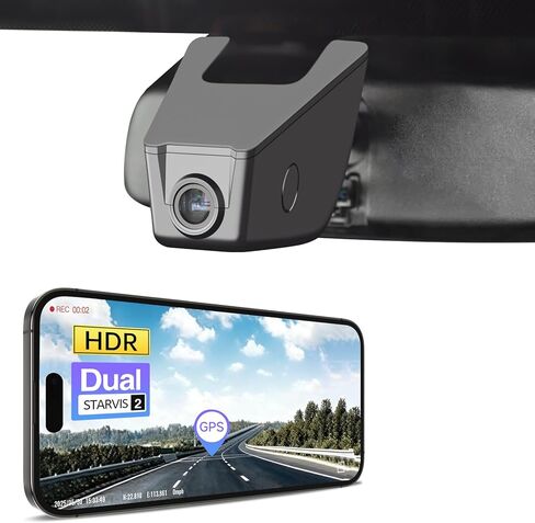 Mangoal STARVIS 2 Front 4K HDR Dash Cam IMX678 لسيارة Chevy Silverado Select 1500 2014-2021؛ حدد 2500/3500 2015-2023 (الموديل E)، 5 جيجا هرتز WiFi، GPS، 64 جيجا بايت in Kuwait