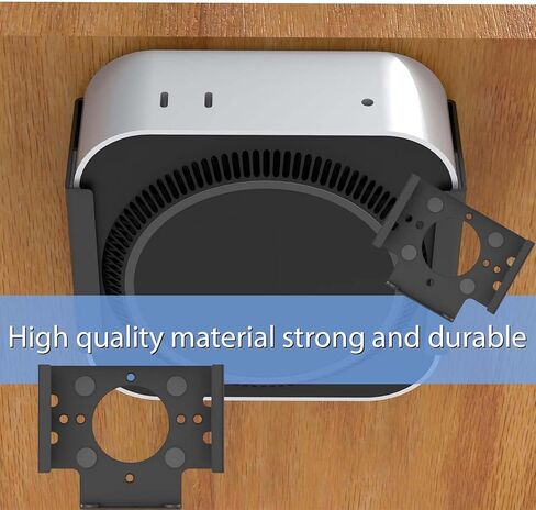 حامل كمبيوتر صغير، حامل كمبيوتر محمول تحت المكتب، لجهاز Mac mini M4 دعامة تثبيت معدنية متوافقة مع حامل تثبيت شاشة Mac M4 المضاد للخدش، مجموعة أدوات كاملة in Kuwait