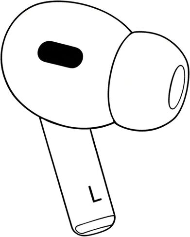 استبدال سماعات الأذن اليسرى الفردية من OEM لجهاز Pod Pro (الجيل الثاني)، A3047، A3048، A3049. الجانب الأيسر الأصلي للأذن فقط، حافظة شحن أصلية متوافقة مع Air Pro 2 A2968 (Left-A3047 A3048 A3049) in Kuwait