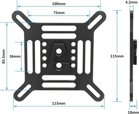 CAMVATE Adjustable VESA Monitor Bracket with 360°Pan and 5/8" Light Stand Pole Mount in Kuwait