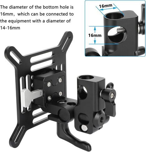 CAMVATE Adjustable VESA Monitor Bracket with 360°Pan and 5/8" Light Stand Pole Mount in Kuwait