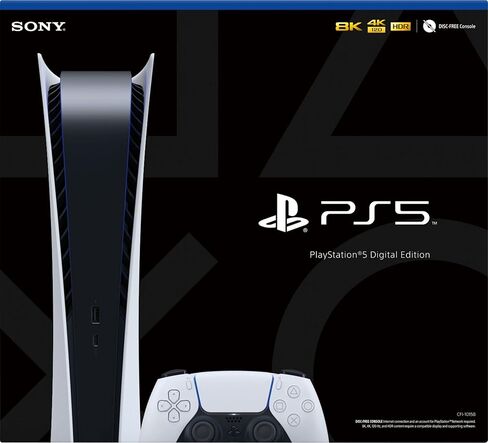 سوني بلاي ستيشن 5 الإصدار الرقمي وحدة تحكم PS5. (قرص مجاني) (متجدد) in Kuwait