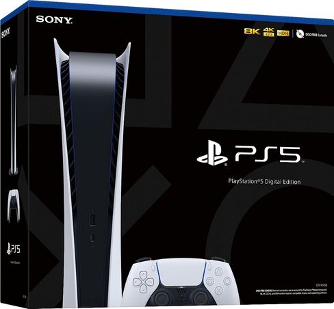 سوني بلاي ستيشن 5 الإصدار الرقمي وحدة تحكم PS5. (قرص مجاني) (متجدد) in Kuwait