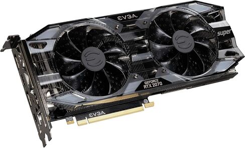 EVGA GeForce RTX 2070 SUPER XC GAMING، 8 جيجابايت GDDR6، مراوح HDB مزدوجة، RGB LED، لوحة خلفية معدنية، 08G-P4-3172-KR (متجدد) in Kuwait