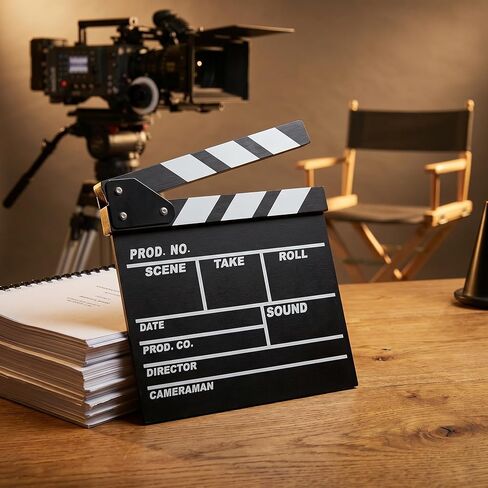 لوح تصفيق فيلم صغير مقاس 7.87 × 7.87 بوصة، لوح تصفيق أسود جاف مع مشهد مقطوع/أكشن، لائحة أفلام قابلة لإعادة الاستخدام لاستوديو الفيديو المنزلي لحفلات أفلام هوليوود in Kuwait