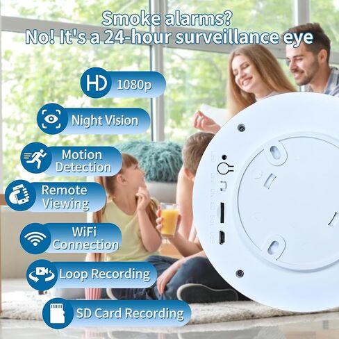 كاميرا أمان WiFi NUNET 1080P - كاميرا مراقبة لاسلكية داخلية مع كشف الحركة، رؤية ليلية، بطارية تدوم 180 يومًا، بطاقة 32 جيجابايت متضمنة - مراقبة المكتب المنزلي in Kuwait