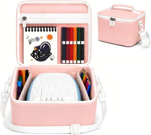 جهاز عرض رسم لحقيبة الأطفال، متوافق مع Flycatcher Smart Sketcher 2.0، إسفنج EPE عالي الكثافة، بولي يوريثان من الألياف الدقيقة مع لمسة نهائية جافة، جيوب للقلم والملحقات (أزرق، الحافظة فقط) in Kuwait