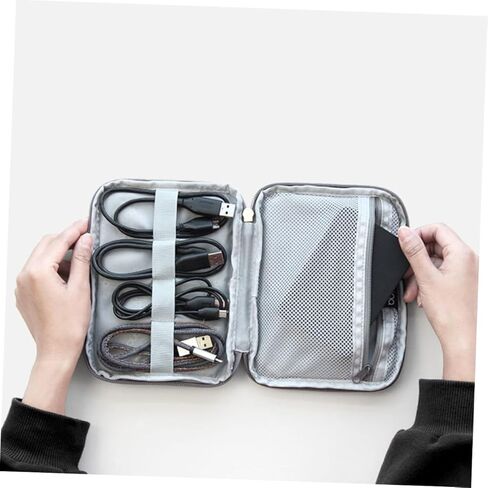 Hard Drive Package Case Organizer Travel Protective Storage Carrying Case for External Grey in Kuwait