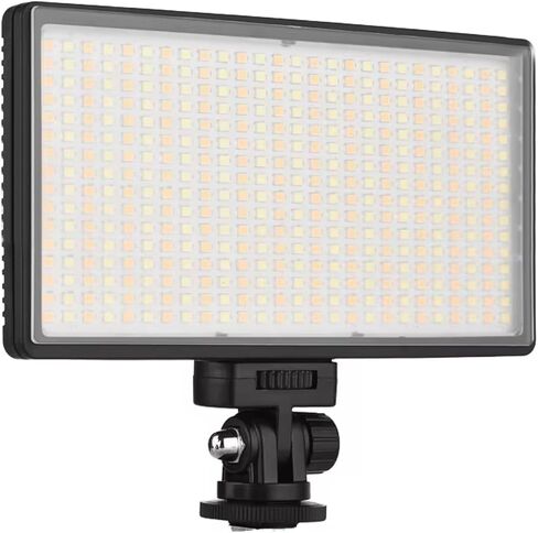 لوحة إضاءة فيديو LED احترافية، متوافقة مع Nikon Coolpix P7100، 240 مصباح LED، بطارية USB-C قابلة للشحن 4000 مللي أمبير في الساعة، سطوع قابل للتعديل ودرجة حرارة اللون (التسجيل والبث) in Kuwait