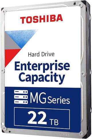 Toshiba 22TB Enterprise Internal Hard Drive – MG Series 3.5" SATA HDD for Server, Storage, 24/7 Operation, Hyperscale, Cloud (MG10AFA22TE) in Kuwait