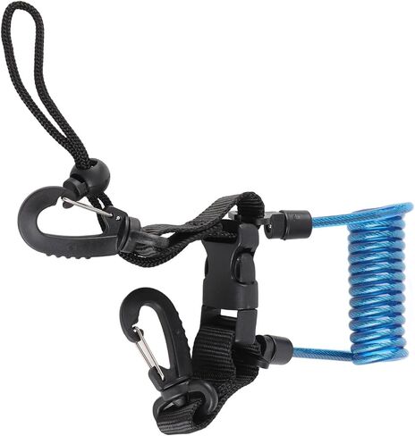 Naroote Diving Lanyard، حبل ملف سريع التحرير، خطاف أمان مع خطافات لمقبض M4، مثالي لأضواء الغوص، والكاميرات، والغوص تحت الماء، والغوص الحر والغطس in Kuwait