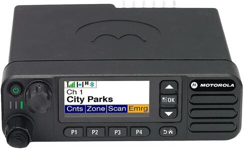 Motorola MOTOTRBO XPR 5550 راديو رقمي متنقل ثنائي الاتجاه - UHF 403-470 ميجاهرتز، طاقة عالية 45 وات، 1000 قناة، بلوتوث ونظام تحديد المواقع (الموديل: AAM28QPN9KA1AN) (متجدد) in Kuwait