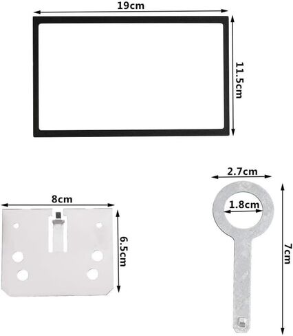 Car Stereo Mounting Frame Double DIN Metal 2DIN Installation Dash Kit for Car DVD Player Radio in Kuwait