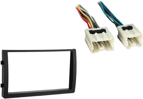 Harmony Audio Compatible with Nissan Altima 2005 2006 Double DIN Stereo Harness Radio Install Dash Kit Package in Kuwait