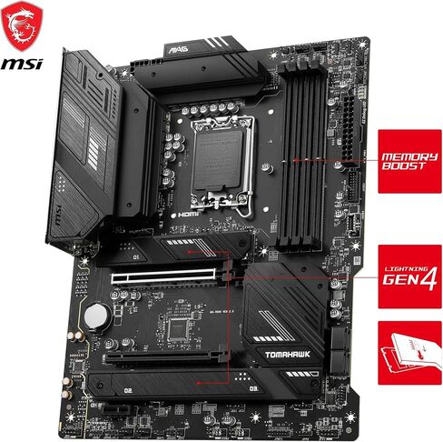 اللوحة الأم MSI MAG B760 Tomahawk WiFi LGA 1700 ATX in Kuwait