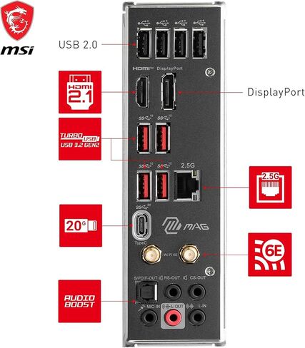 اللوحة الأم MSI MAG B760 Tomahawk WiFi LGA 1700 ATX in Kuwait