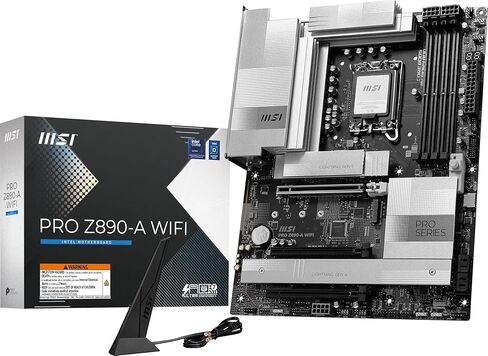 اللوحة الأم MSI PRO Z890-A WiFi ProSeries (لمعالج Core Ultra Series 2 Intel وLGA 1851 وDDR5 وPCIe 5.0 وM.2 و5Gbps LAN وWi-Fi 7 وBluetooth 5.4 وThunderbolt 4 وATX) (متجدد) in Kuwait