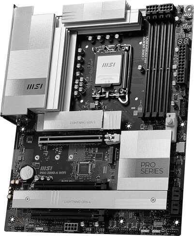 اللوحة الأم MSI PRO Z890-A WiFi ProSeries (لمعالج Core Ultra Series 2 Intel وLGA 1851 وDDR5 وPCIe 5.0 وM.2 و5Gbps LAN وWi-Fi 7 وBluetooth 5.4 وThunderbolt 4 وATX) (متجدد) in Kuwait