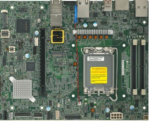 لوحة مدمجة Supermicro X14SAV-TLN4F Bulk Flex ATX | إنتل كور ألترا 9/7/5 السلسلة 2 | 96 جيجابايت DDR5 | PCIe 5.0 | شبكة محلية مزدوجة 10 جيجا و2.5 جيجا | م.2 | مسيو | 4X ساتا | 12 فولت تيار مستمر | vPro in Kuwait
