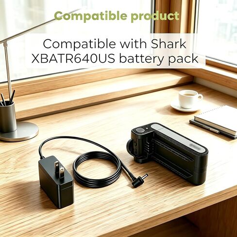 شاحن Lnauy 26.3V متوافق مع Shark Power Detect Vacuum IP3253 IP3251 IP1255 IP1251، محول طاقة فراغ قابل لإعادة الشحن XCHRIP1000، بطارية XBATR640US سلك إمداد الطاقة in Kuwait