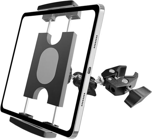 حامل تثبيت بمشبك الكمبيوتر اللوحي، مقبض السيارة، حامل iPad، حامل بمشبك للشاحنة، الالتقاط، سيارات الدفع الرباعي، الشاحنة، الحفار، اللودر الأمامي، الجيب، مناسب 5-13 بوصة iPad Pro 12.9 Air Mini، Galaxy Tab، iPhone، Fire HD 10 in Kuwait