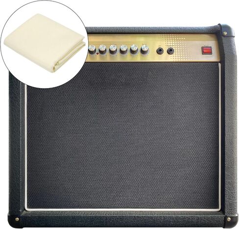 uxcell Cream Speaker Mesh Grill Cloth (not Cane Webbing) Stereo Box Fabric Dustproof Cloth 65cm x 150cm 25.6 Inches x 59 Inches in Kuwait