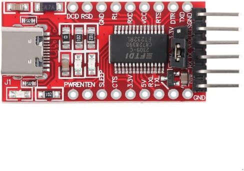 3pcs FT232RL USB to UART Serial Adapter Module 3.3V 5V Type-C Interface for Arduino ESP32 Downloade in Kuwait