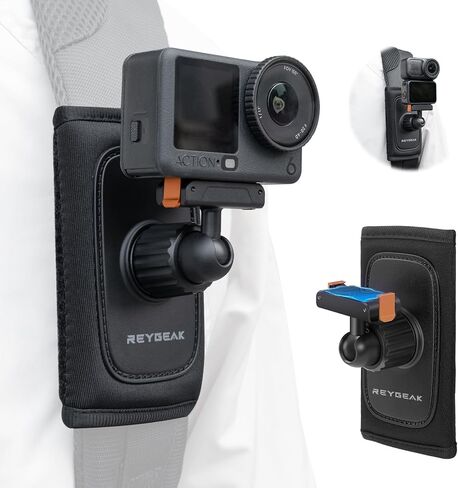 REYGEAK for DJI Osmo Backpack Strap Mount,Bag Belt Shoulder Strap Clip Holder for Action 6/OSMO Nano,Magnetic Quick Release Adapter Mounts for DJI OSMO Action Accessories in Kuwait