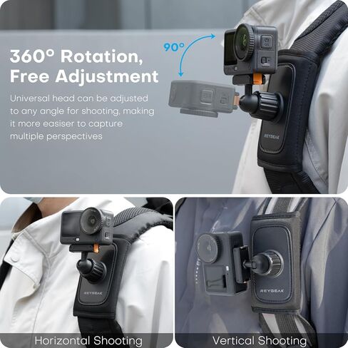 REYGEAK for DJI Osmo Backpack Strap Mount,Bag Belt Shoulder Strap Clip Holder for Action 6/OSMO Nano,Magnetic Quick Release Adapter Mounts for DJI OSMO Action Accessories in Kuwait