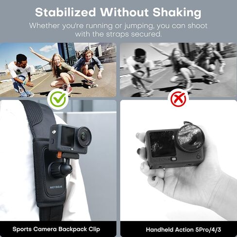 REYGEAK for DJI Osmo Backpack Strap Mount,Bag Belt Shoulder Strap Clip Holder for Action 6/OSMO Nano,Magnetic Quick Release Adapter Mounts for DJI OSMO Action Accessories in Kuwait