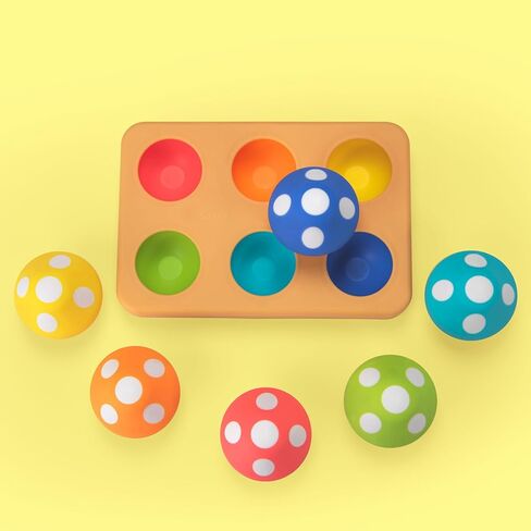 Sassy Mischievous Matching Mushrooms | Sorting Board | 12+ Months in Saudi Arabia