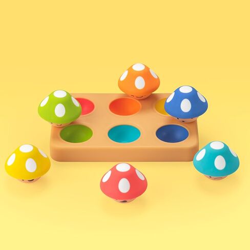 Sassy Mischievous Matching Mushrooms | Sorting Board | 12+ Months in Saudi Arabia