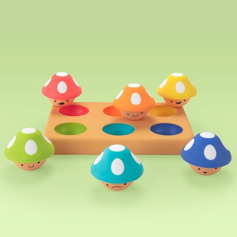 Sassy Mischievous Matching Mushrooms | Sorting Board | 12+ Months in Saudi Arabia