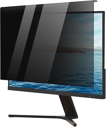 22 Inch Computer Privacy Screen Hanging Blue Light Screen Protector Eye Protection Anti-Spy Shield No Bubbles Screen Protector 22in Removable in Kuwait