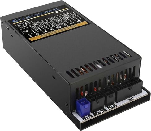 Flex ATX Power Supply 600W Mini ITX Small 1U Fully Modular PSU Active PFC 100-240V with 20+4Pin Mainboard Power 2xSATA Ports, 1xIDE Fan Power for Rack Mount Case Desktop PC Server POS AIO System in Kuwait